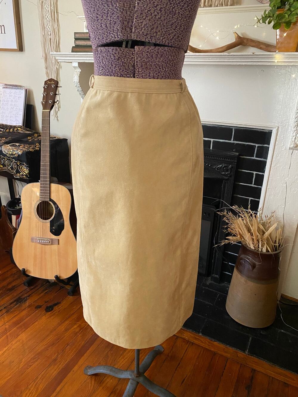Nat Kaplan Vintage 1960's Vintage Ultra Suede Size Small (See Measurements)